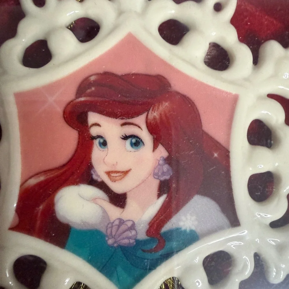 Lenox Disney Ariel Snowflake Ornament The Little Mermaid Porcelain 892772 New